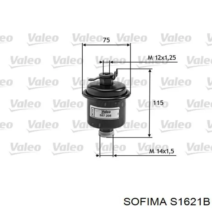 S 1621 B Sofima filtro combustible