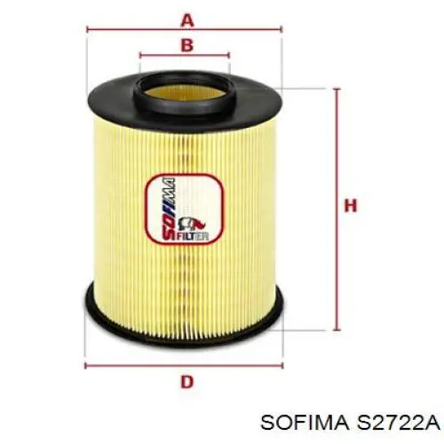 S 2722 A Sofima filtro de aire