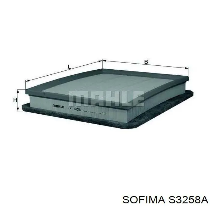 S 3258 A Sofima filtro de aire