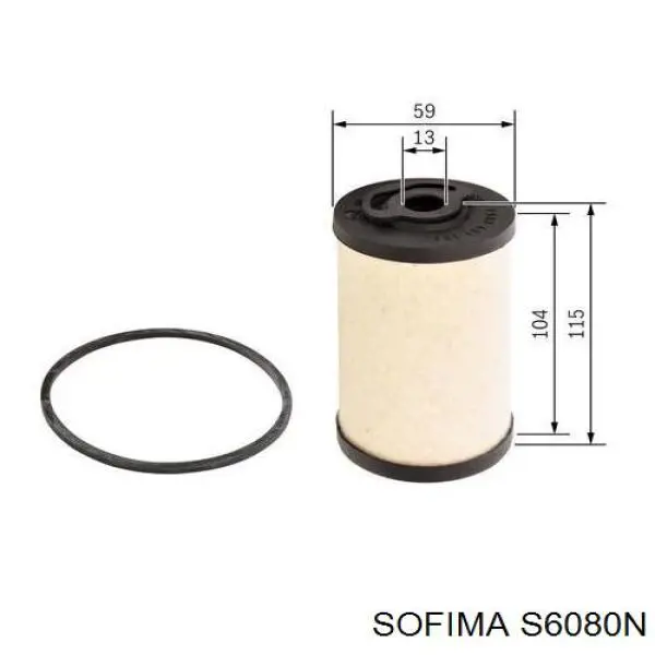 S6080N Sofima filtro combustible