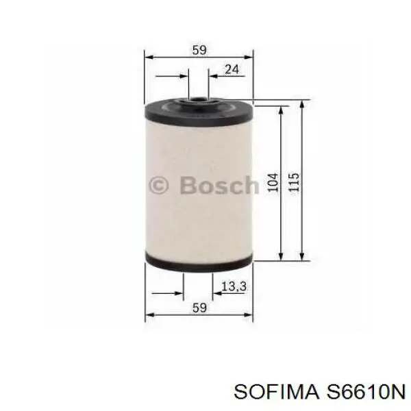 S6610N Sofima filtro combustible