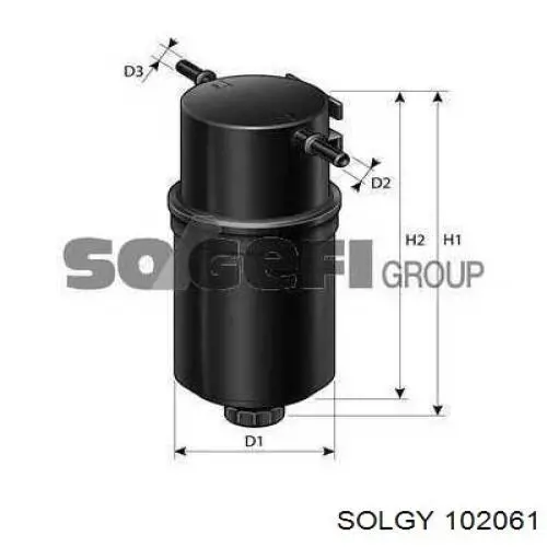 102061 Solgy filtro combustible