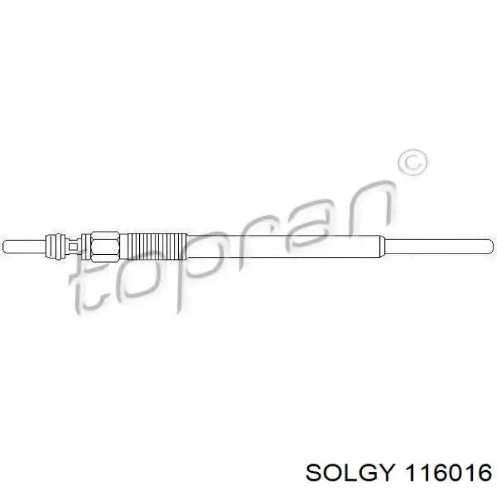 116016 Solgy bujía de incandescencia