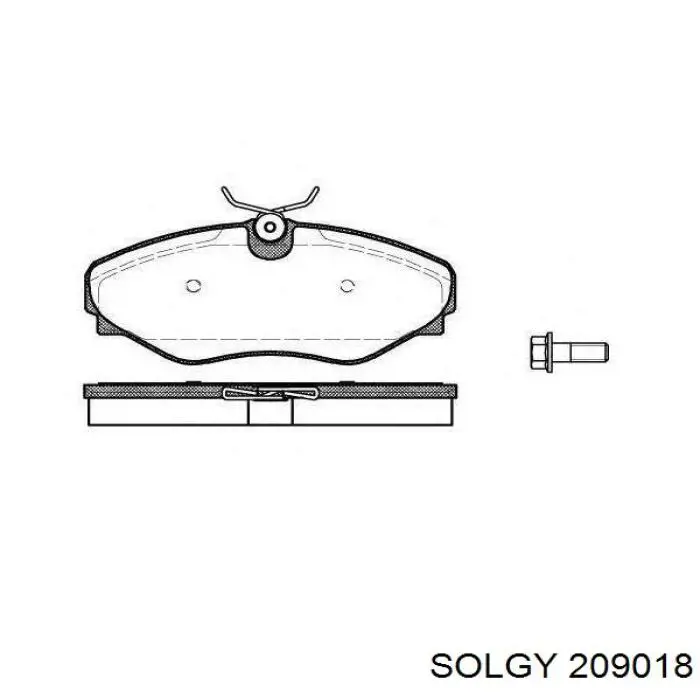 209018 Solgy pastillas de freno delanteras