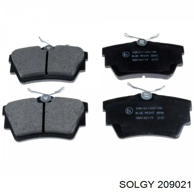 209021 Solgy pastillas de freno traseras