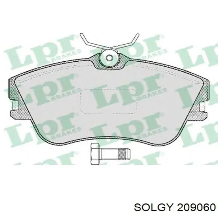 209060 Solgy pastillas de freno delanteras