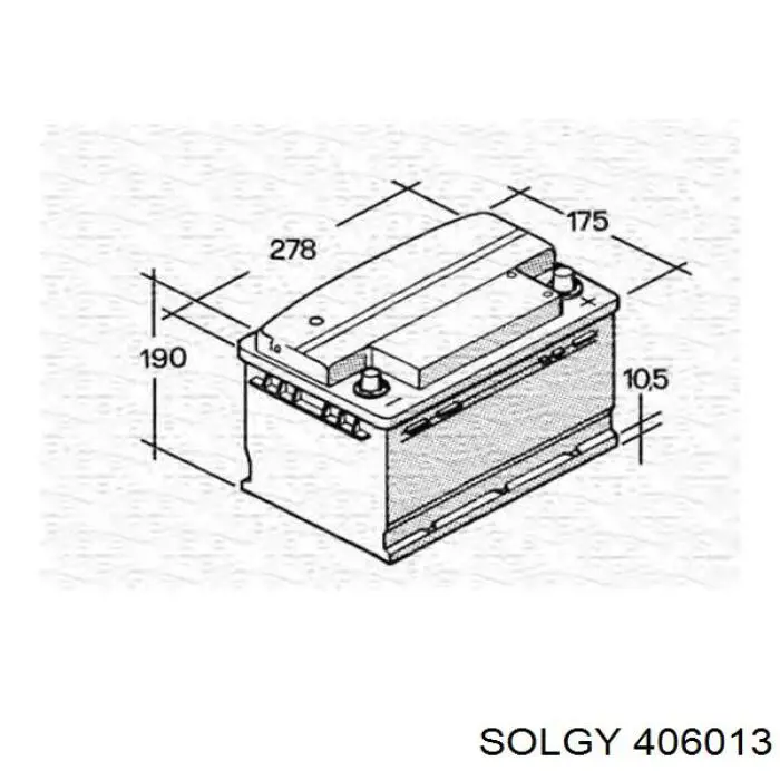 406013 Solgy batería de arranque