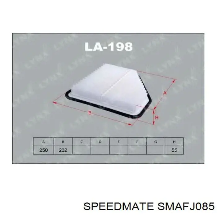 SM-AFJ085 Speedmate filtro de aire