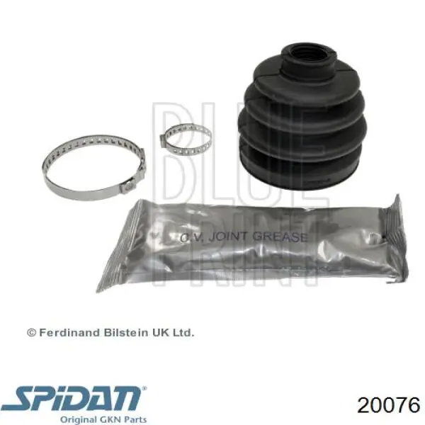 20076 GKN-Spidan fuelle, árbol de transmisión delantero exterior