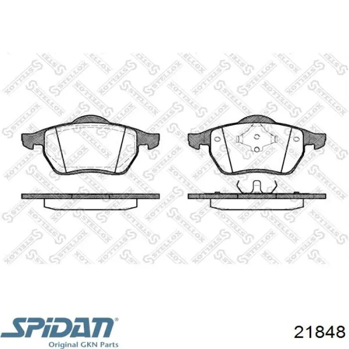 21848 GKN-Spidan fuelle, árbol de transmisión delantero exterior