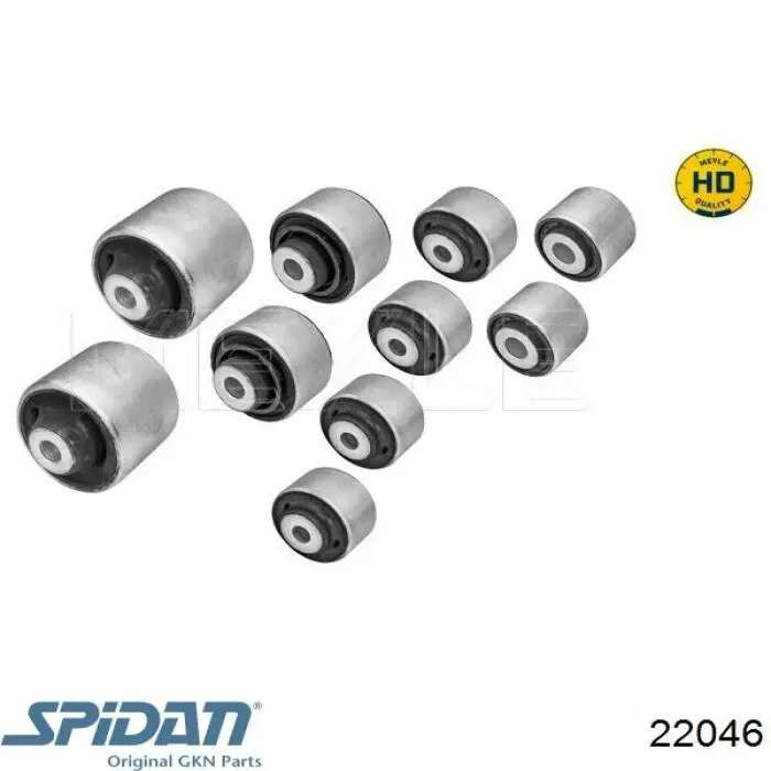 22046 GKN-Spidan árbol de transmisión delantero izquierdo