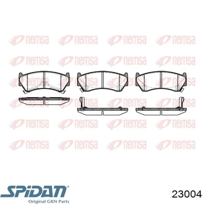 23004 GKN-Spidan fuelle, árbol de transmisión delantero exterior