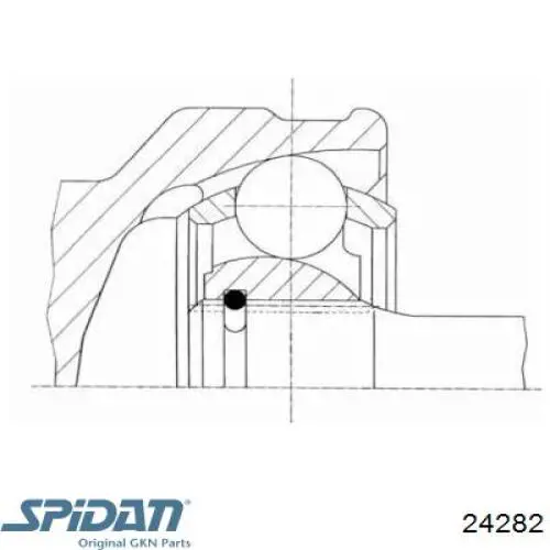 24282 GKN-Spidan junta homocinética exterior delantera