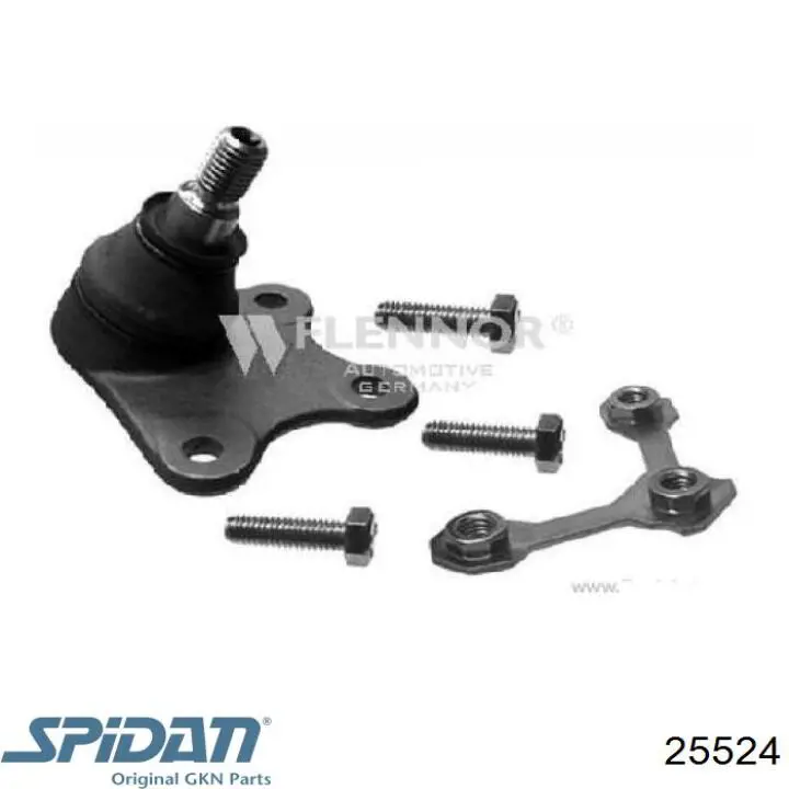 25524 GKN-Spidan fuelle, árbol de transmisión delantero exterior