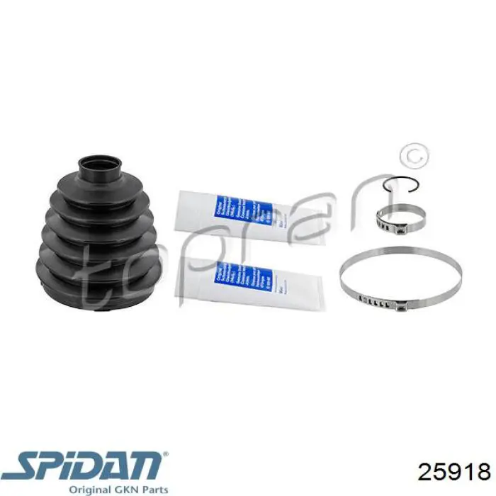 25918 GKN-Spidan fuelle, árbol de transmisión delantero exterior