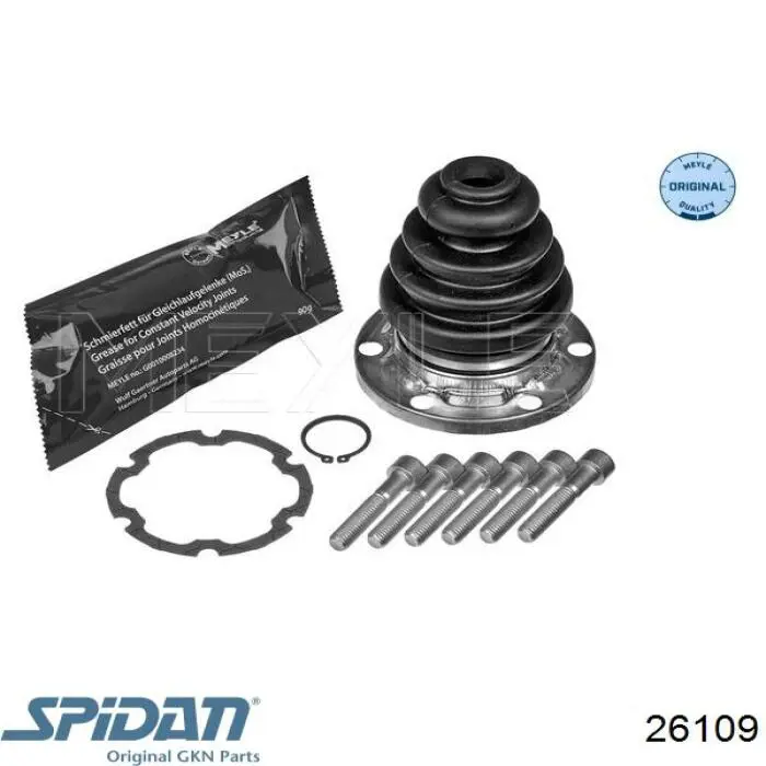 26109 GKN-Spidan fuelle, árbol de transmisión delantero interior