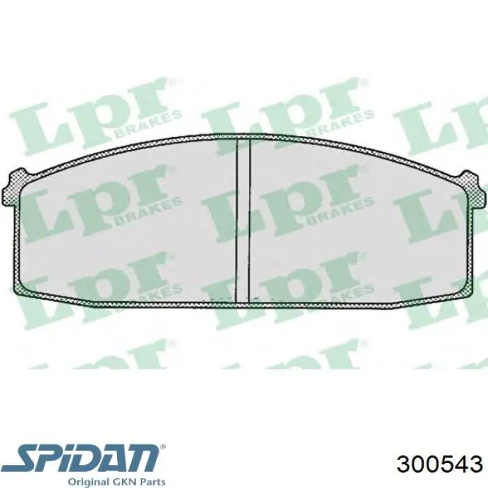 300543 GKN-Spidan fuelle, árbol de transmisión delantero interior