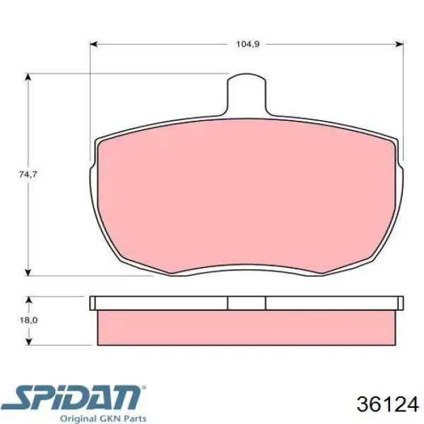 36124 GKN-Spidan fuelle, árbol de transmisión delantero interior