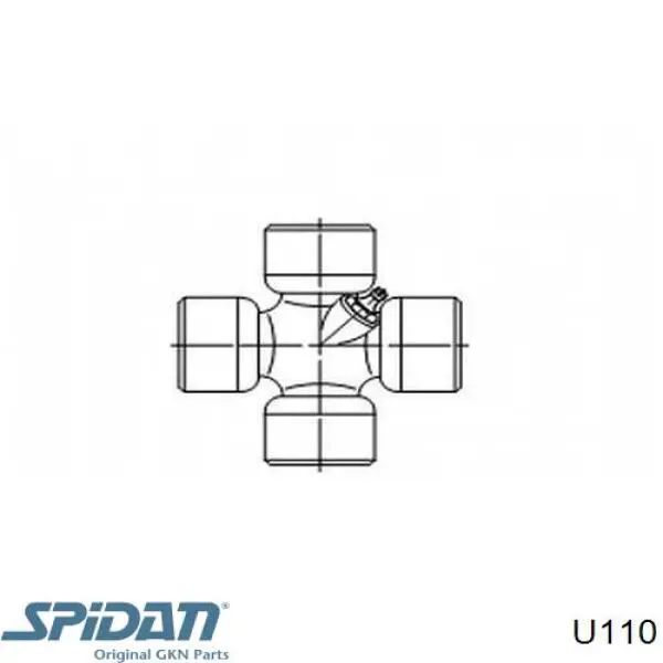 U110 GKN-Spidan cruceta de árbol de cardán trasero