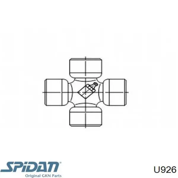 U926 GKN-Spidan cruceta de árbol de cardán trasero