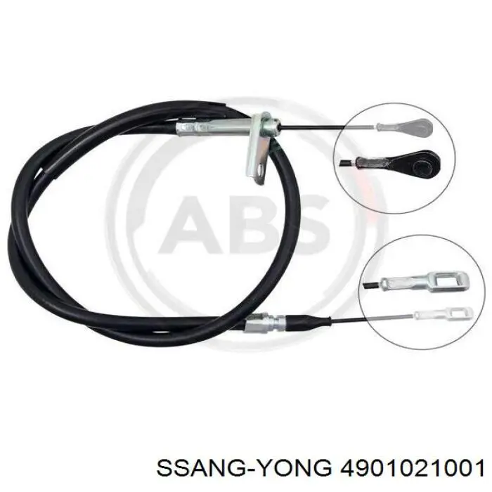  Cable de freno de mano trasero izquierdo para SsangYong Rodius 