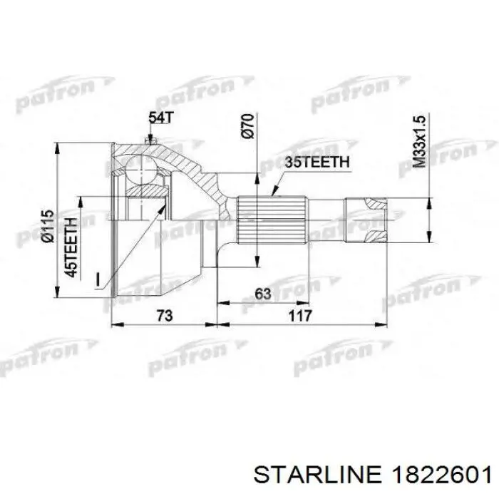 25-1132MG Maxgear junta homocinética exterior delantera