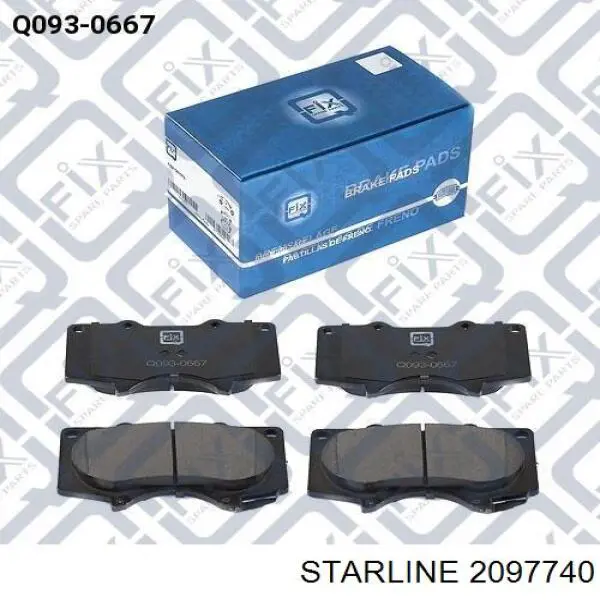 20.97.740 Starline silentblock de suspensión delantero inferior