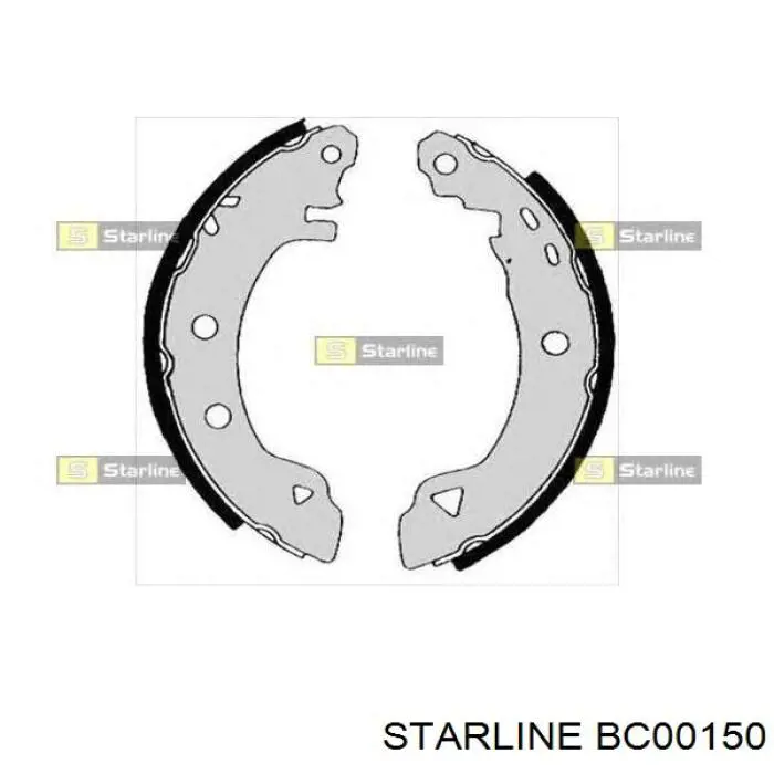 BC 00150 Starline zapatas de frenos de tambor traseras