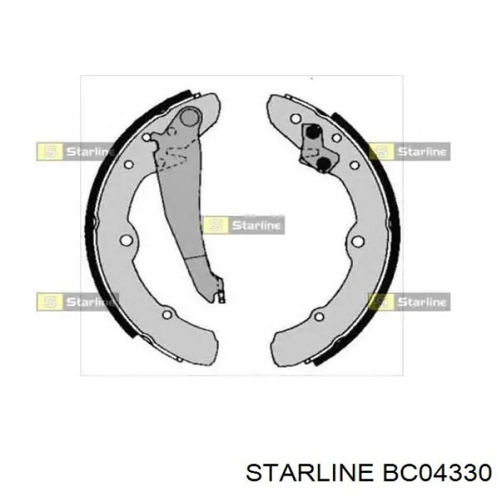 BC 04330 Starline zapatas de frenos de tambor traseras