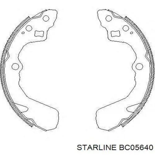 BC 05640 Starline zapatas de frenos de tambor traseras