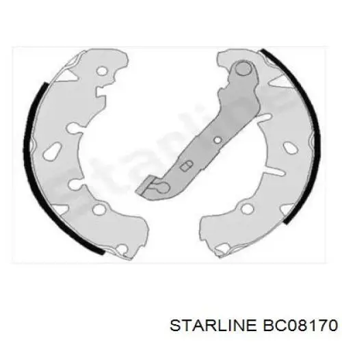 BC 08170 Starline zapatas de frenos de tambor traseras