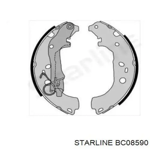 BC 08590 Starline zapatas de frenos de tambor traseras