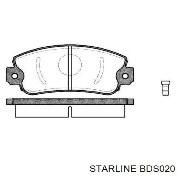 BD S020 Starline pastillas de freno delanteras