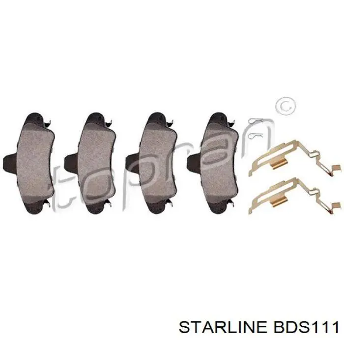 BD S111 Starline pastillas de freno traseras