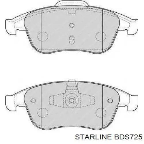 BD S725 Starline pastillas de freno delanteras