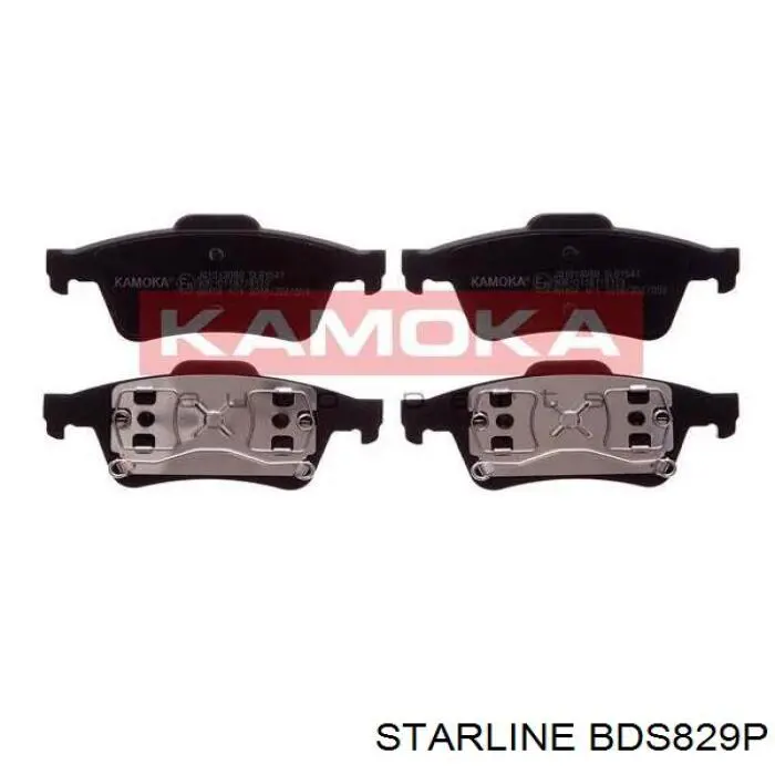 BD S829P Starline pastillas de freno traseras