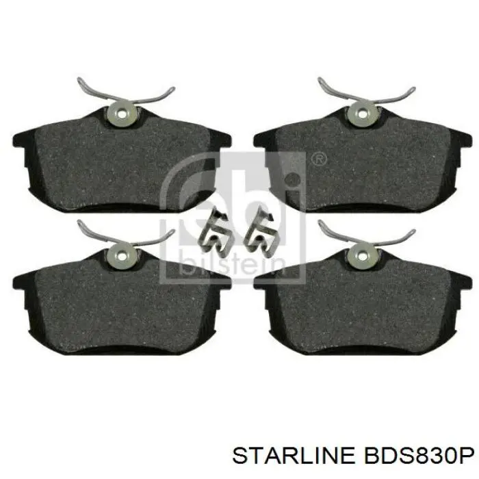 BD S830P Starline pastillas de freno traseras