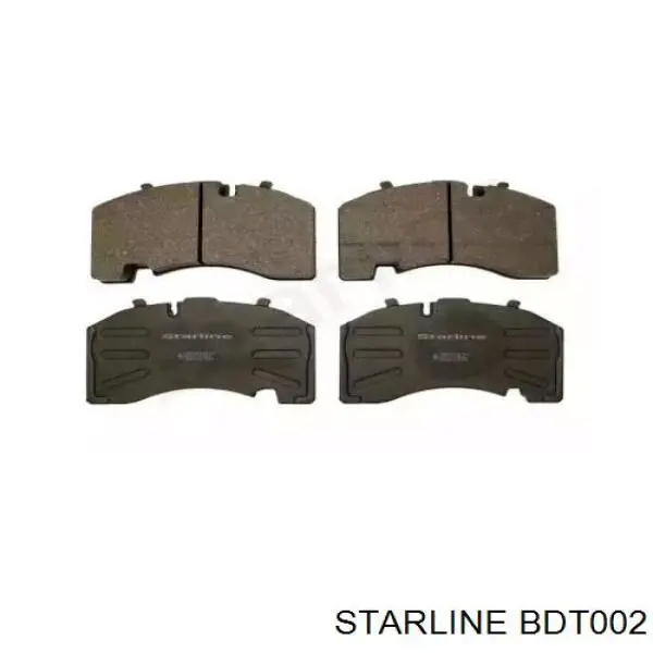 BD T002 Starline pastillas de freno traseras