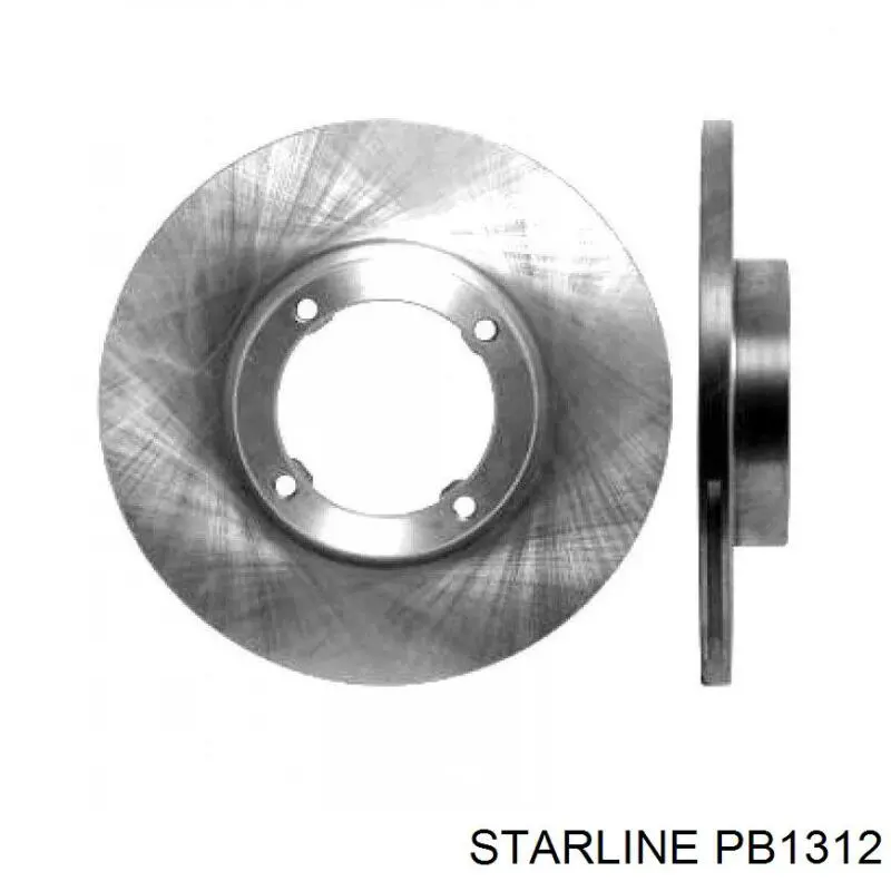 PB 1312 Starline disco de freno trasero