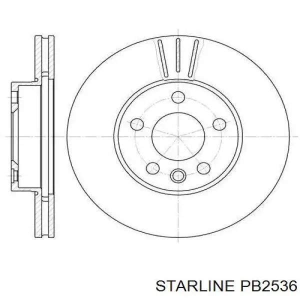 PB 2536 Starline freno de disco delantero