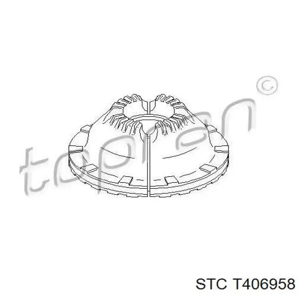 T406958 STC soporte amortiguador delantero