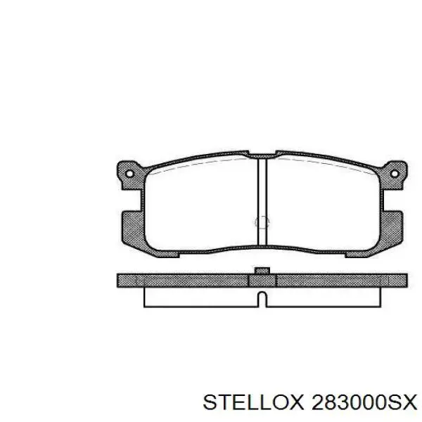 283 000-SX Stellox pastillas de freno traseras