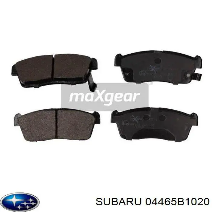 04465B1020 Subaru pastillas de freno delanteras