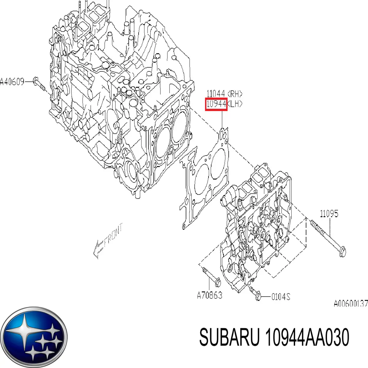  Junta de culata para Subaru Forester 4 