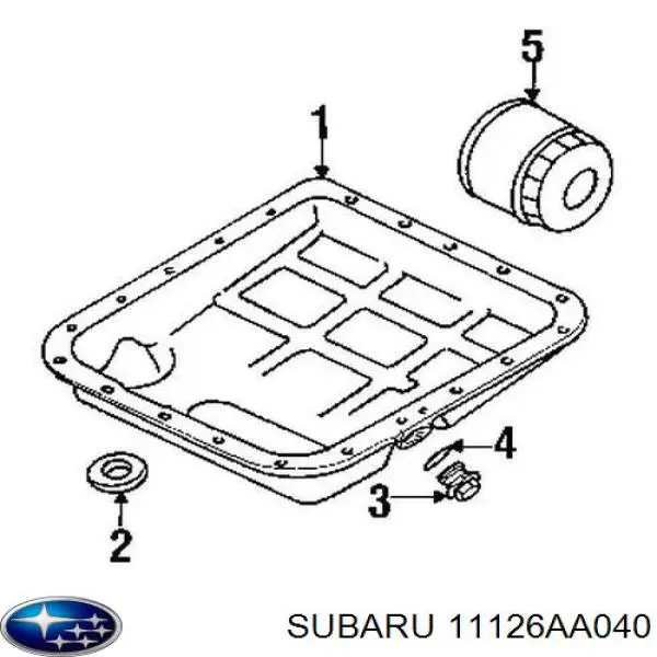 11126AA040 Subaru junta, tornillo obturador caja de cambios