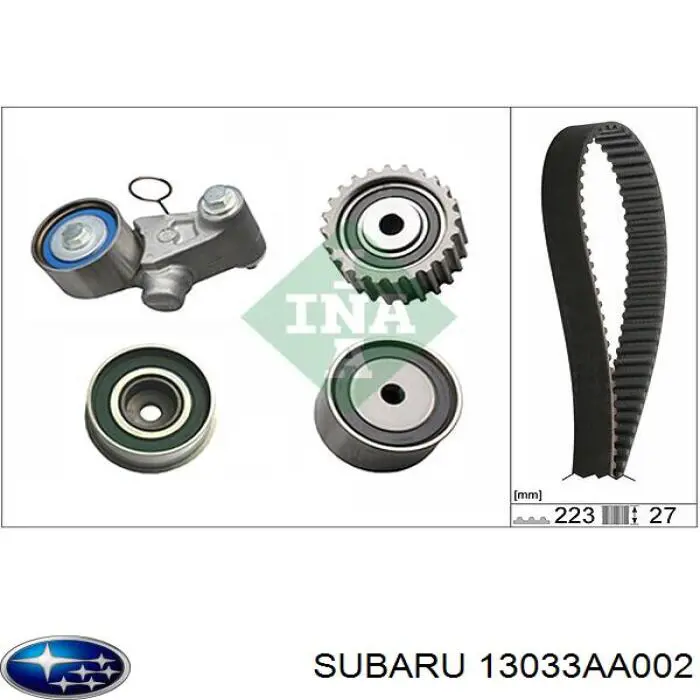 13033AA002 Subaru tensor de correa, correa poli v