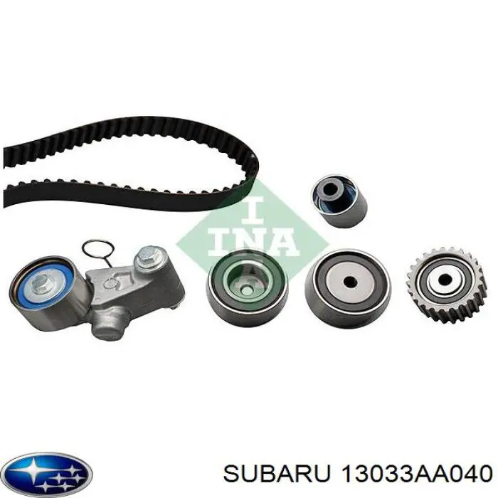 13033AA040 Subaru tensor de correa, correa poli v