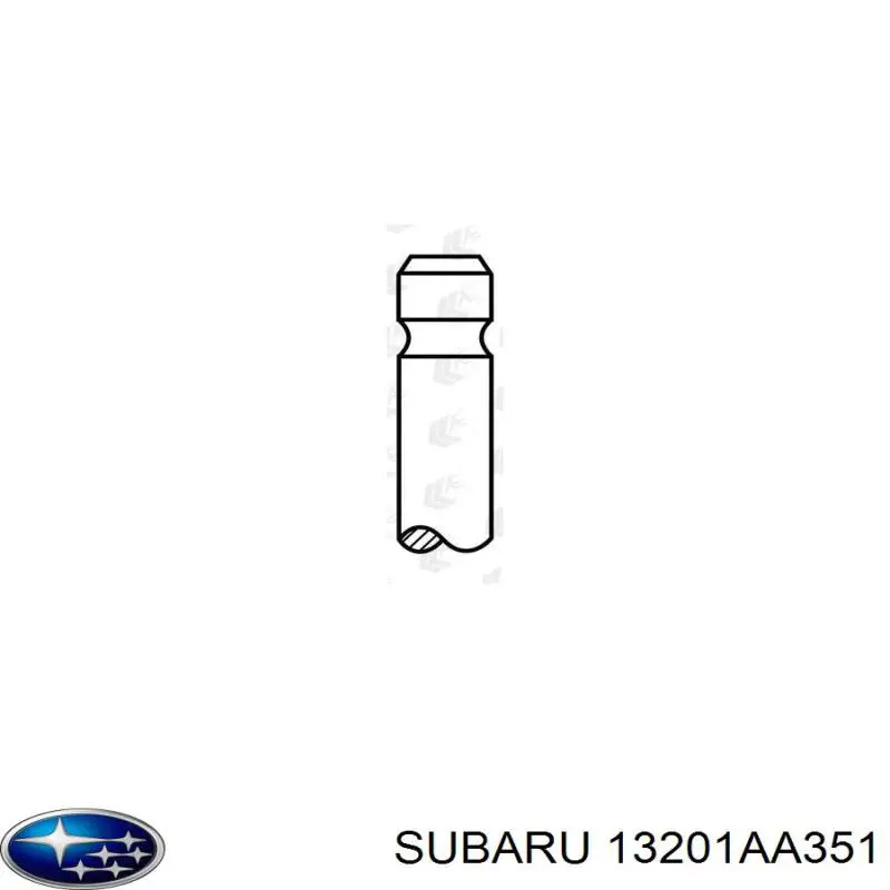 13201AA351 Subaru válvula de admisión