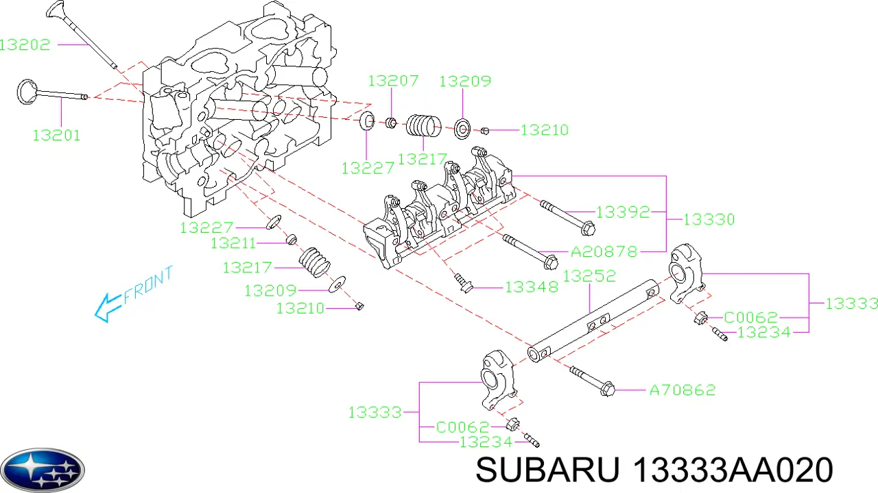 13333AA020 Subaru 