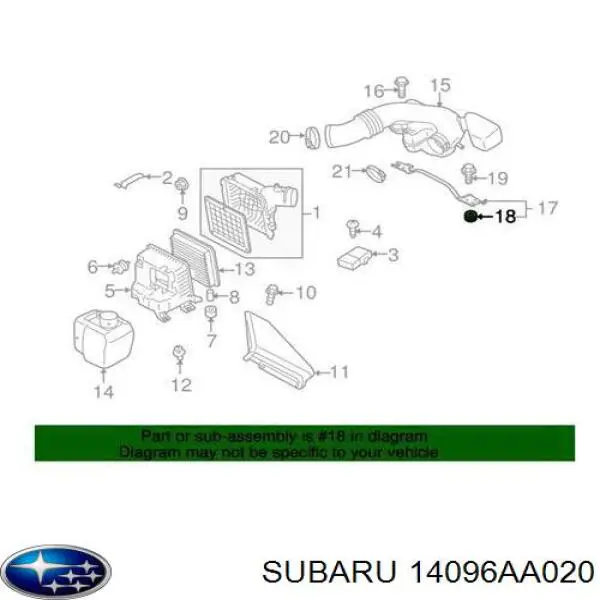 14096AA020 Subaru 